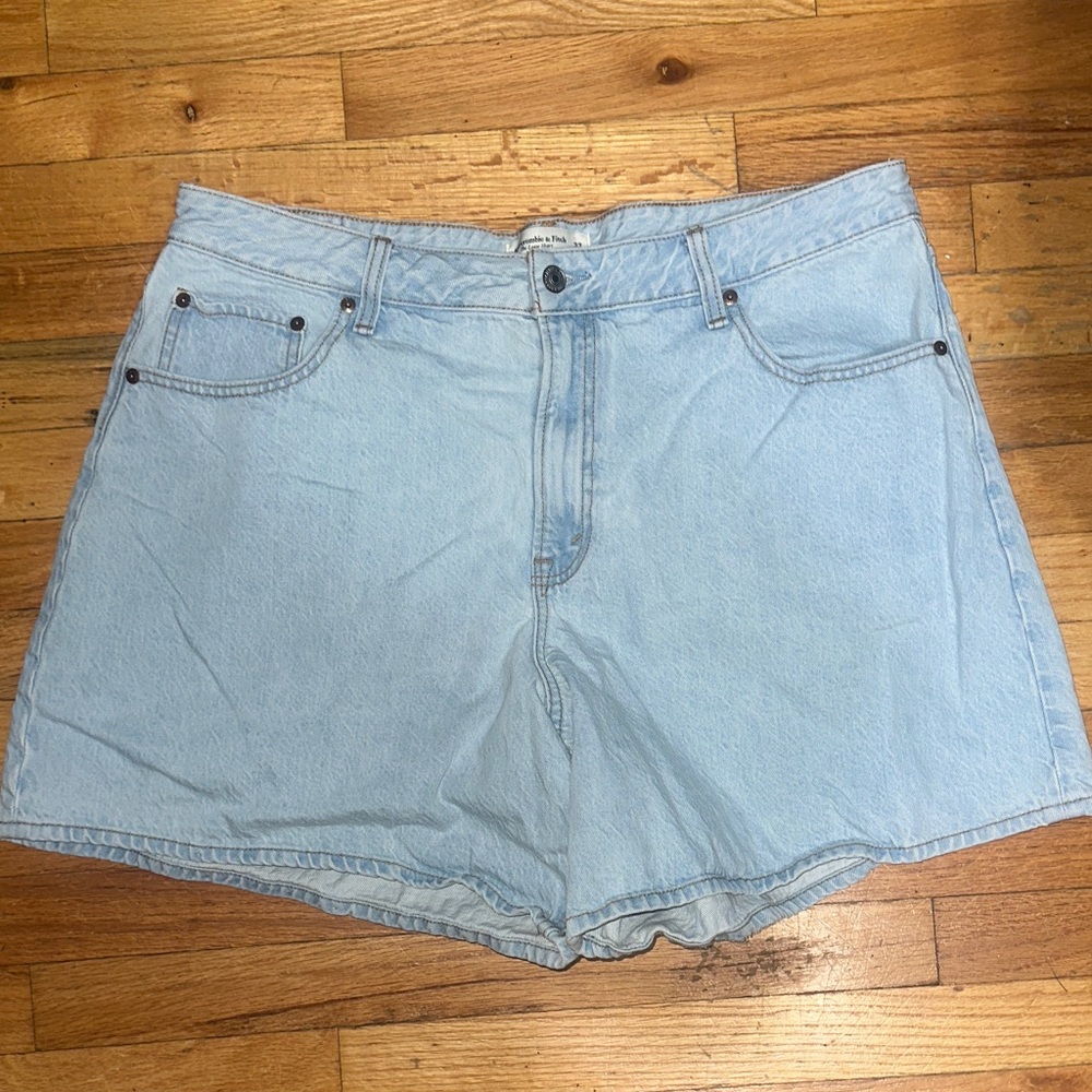 Abercrombie & Fitch Light Blue Jean Shorts
